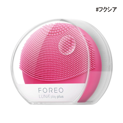 FOREO フォレオ ルナプレイプラス フューシャ 電動洗顔ブラシ シリコーン製 音波振動 電池式